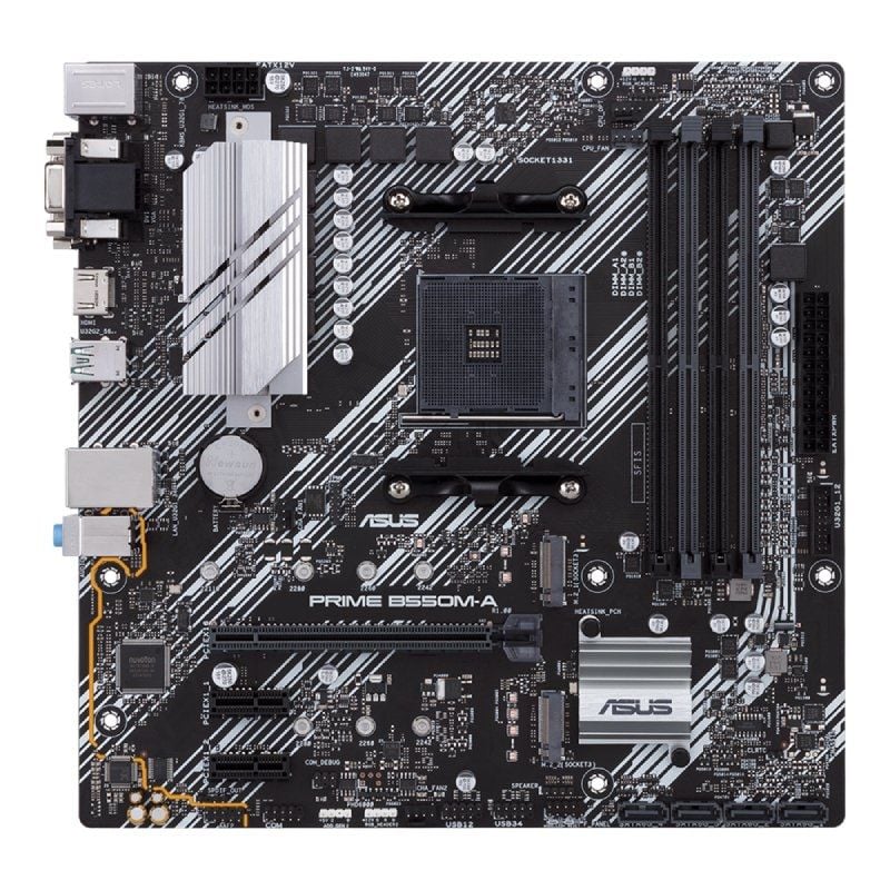 Placa-mãe Asus Prime B550m-a / CSM Socket AM4 / Micro ATX