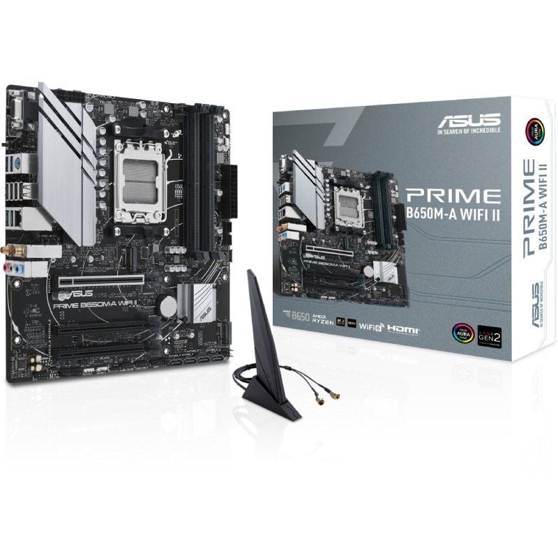 Placa-mãe Asus Prime B650m-a WIFI II Socket AM5 / Micro ATX