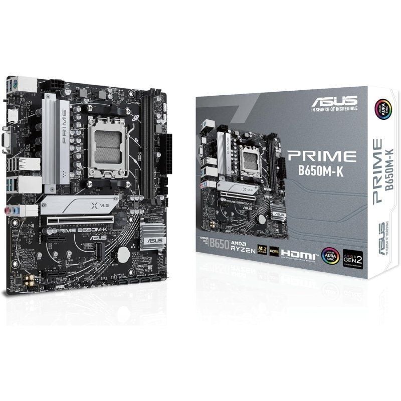 Placa-mãe Asus Prime B650m-k / Soquete AM5 / Micro ATX