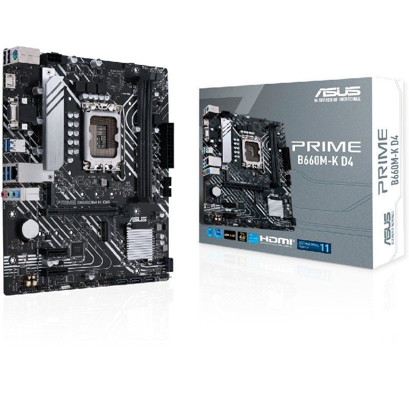 Placa-mãe Asus Prime B660m-k D4 / Socket 1700 / Micro ATX