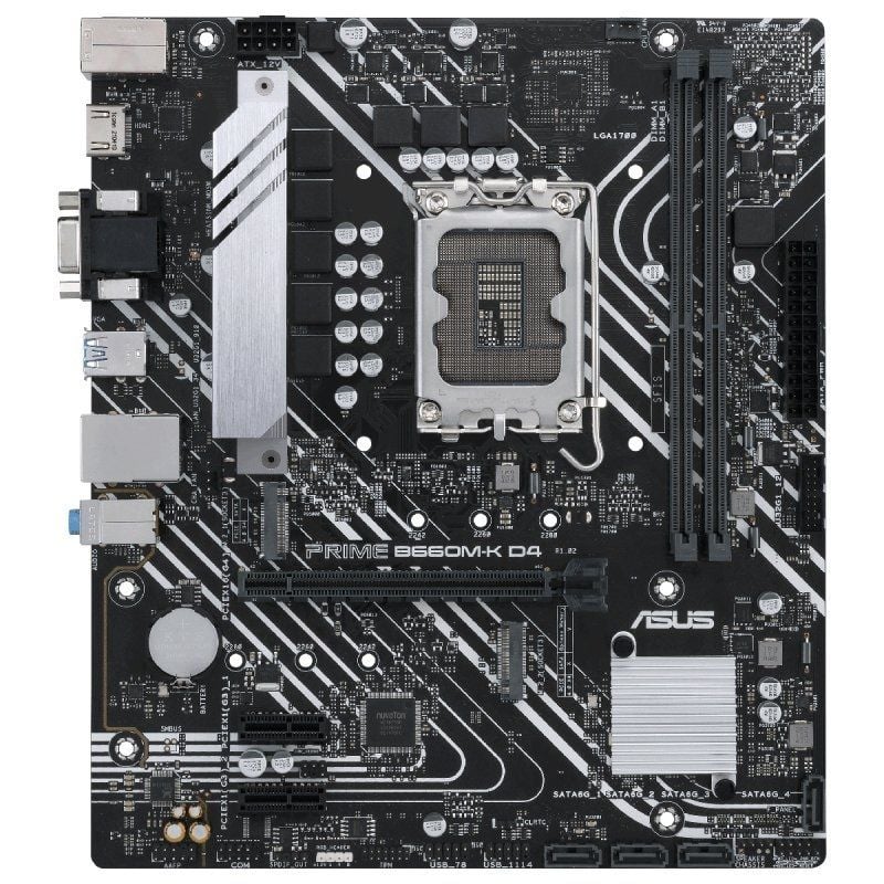 Placa-mãe Asus Prime B660m-k D4 / Socket 1700 / Micro ATX