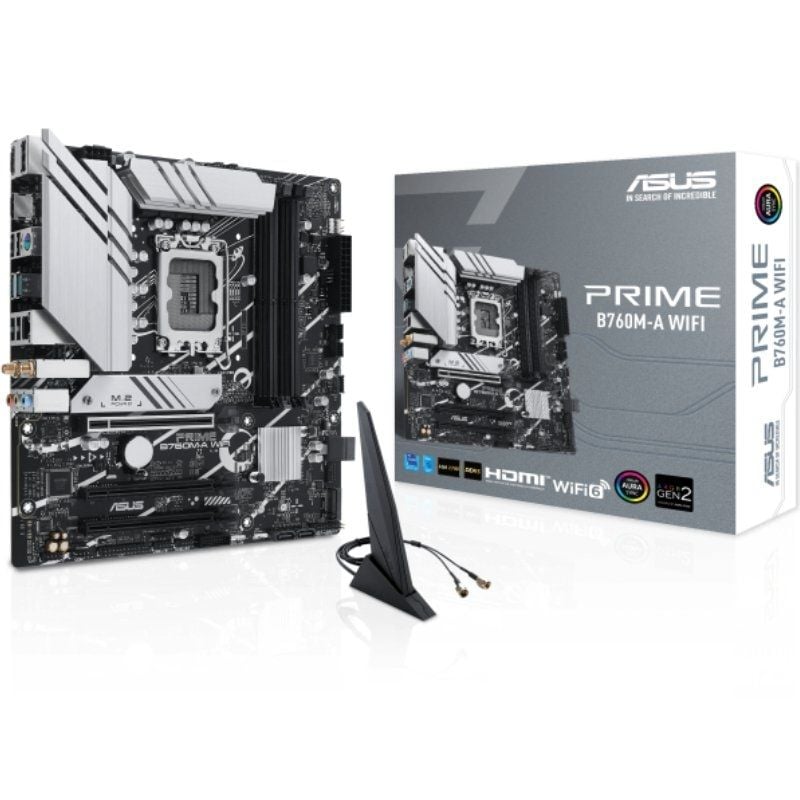Placa-mãe Asus PRIME B760m-a WIFI Socket 1700 / Micro ATX