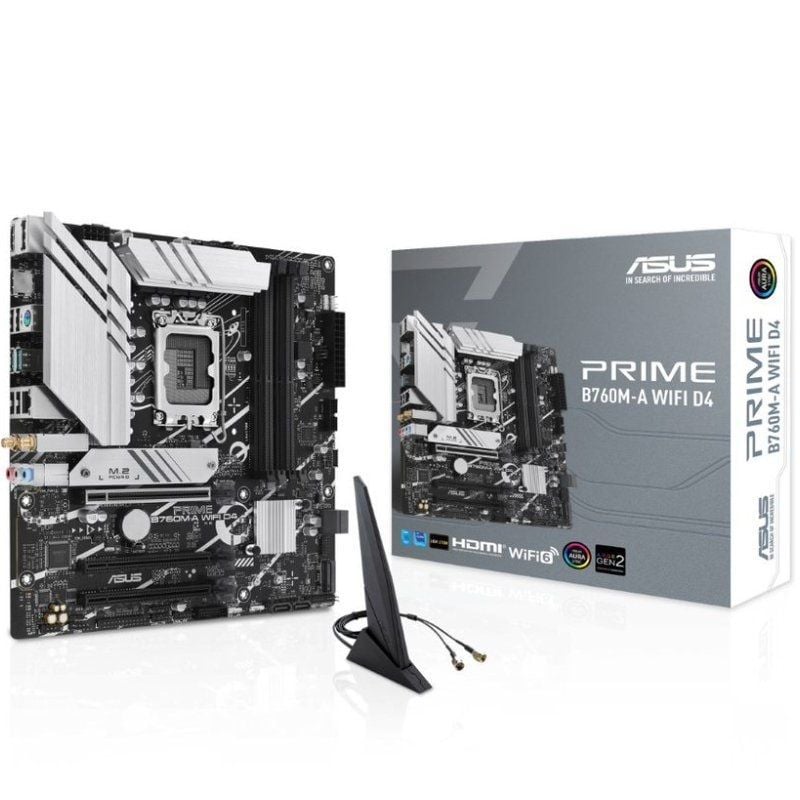 Placa-mãe Asus PRIME B760m-a WIFI D4 Socket 1700 / Micro ATX