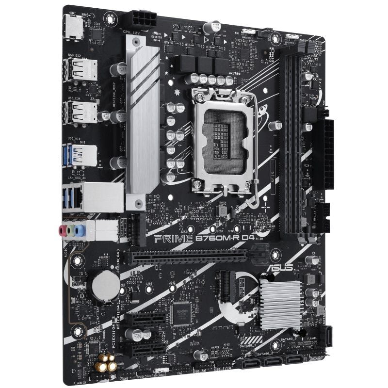 Placa-mãe Asus PRIME B760m-r D4 Socket 1700 / Micro ATX