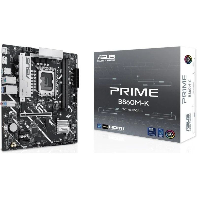Placa-mãe Asus PRIME B860m-k Socket 1851 / DDR5 / PCIe 5.0 / Micro ATX