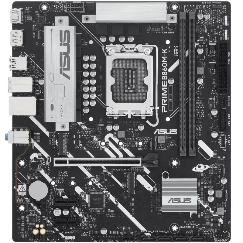 Placa-mãe Asus PRIME B860m-k Socket 1851 / DDR5 / PCIe 5.0 / Micro ATX