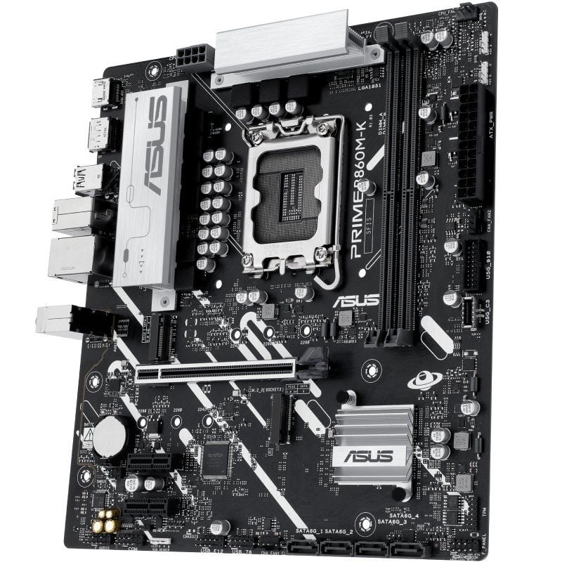 Placa-mãe Asus PRIME B860m-k Socket 1851 / DDR5 / PCIe 5.0 / Micro ATX