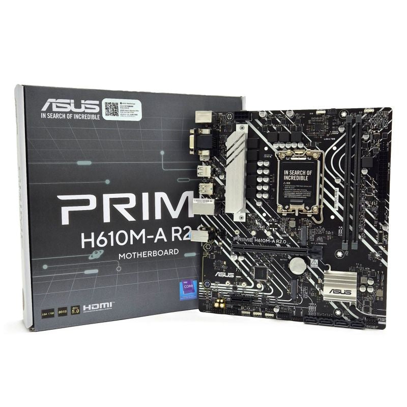 Placa-mãe Asus Prime H610m-a R2.0 / Socket 1700 / Micro ATX