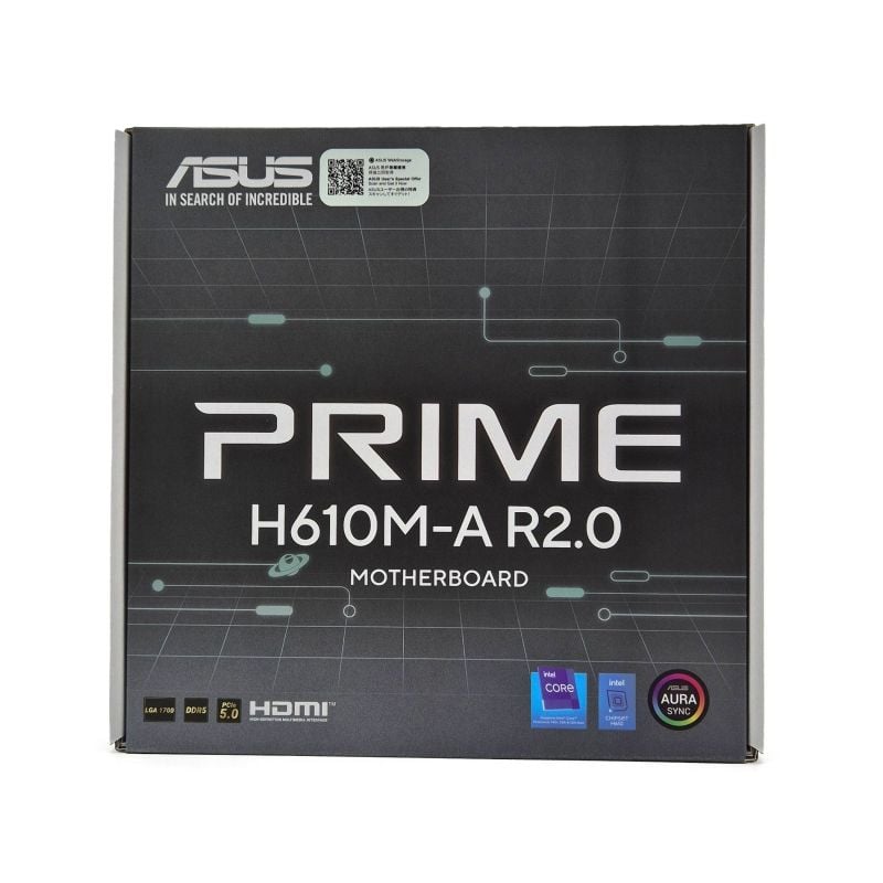 Placa-mãe Asus Prime H610m-a R2.0 / Socket 1700 / Micro ATX