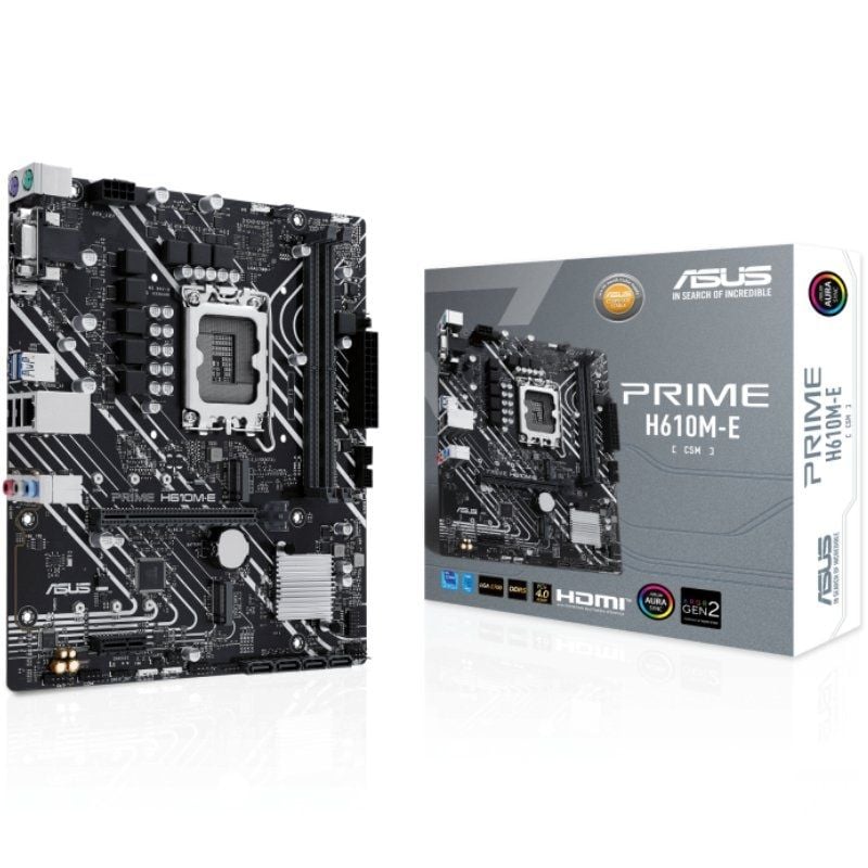 Placa-mãe Asus Prime H610m-e-csm / Soquete 1700 / Micro ATX