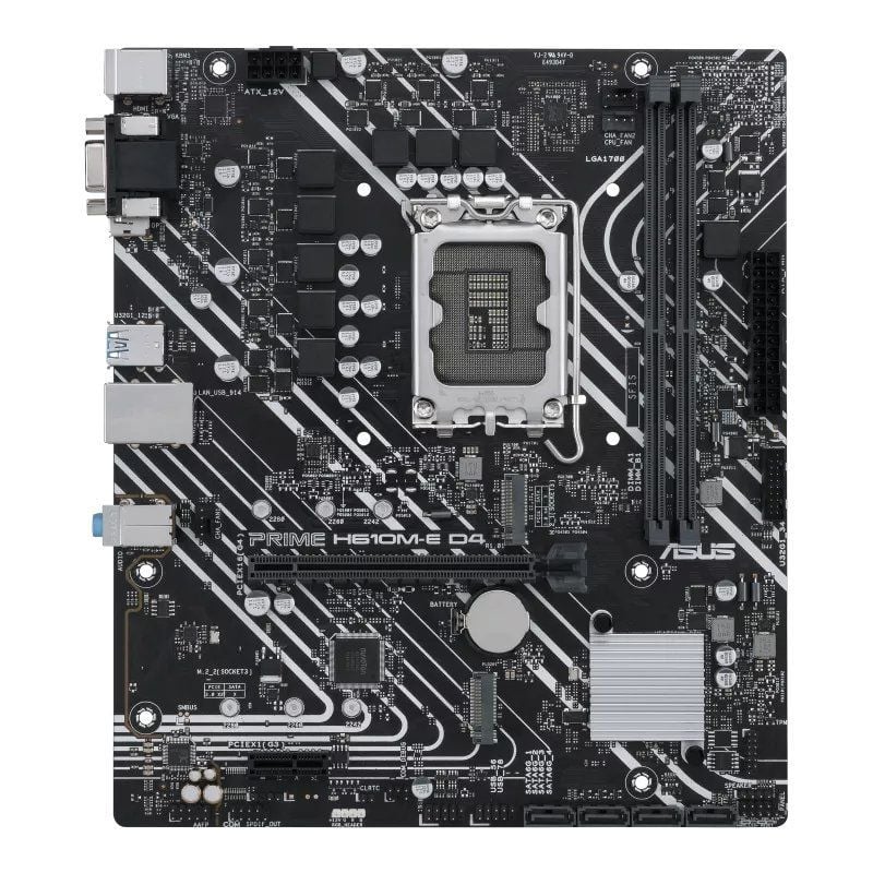 Placa-mãe Asus Prime H610m-e D4-csm / Socket 1700 / Micro ATX