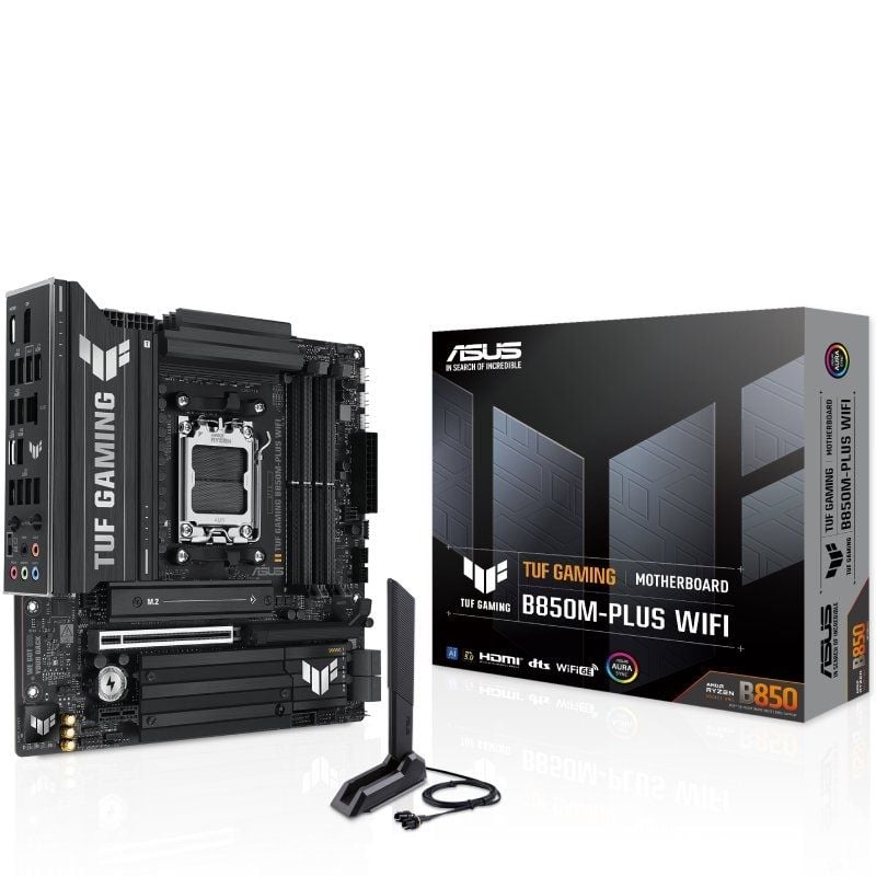 Placa-mãe Asus TUF GAMING B850m-plus WIFI Soquete AM5 / Micro ATX