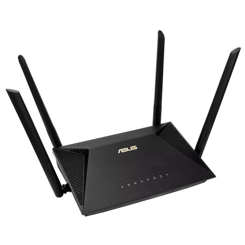 Router sem Fios Asus Rt-ax53u / Wifi 6 / 1800mbps / 2.4ghz 5ghz / 4 Antenas / Wifi 802.11ax / Ac /…