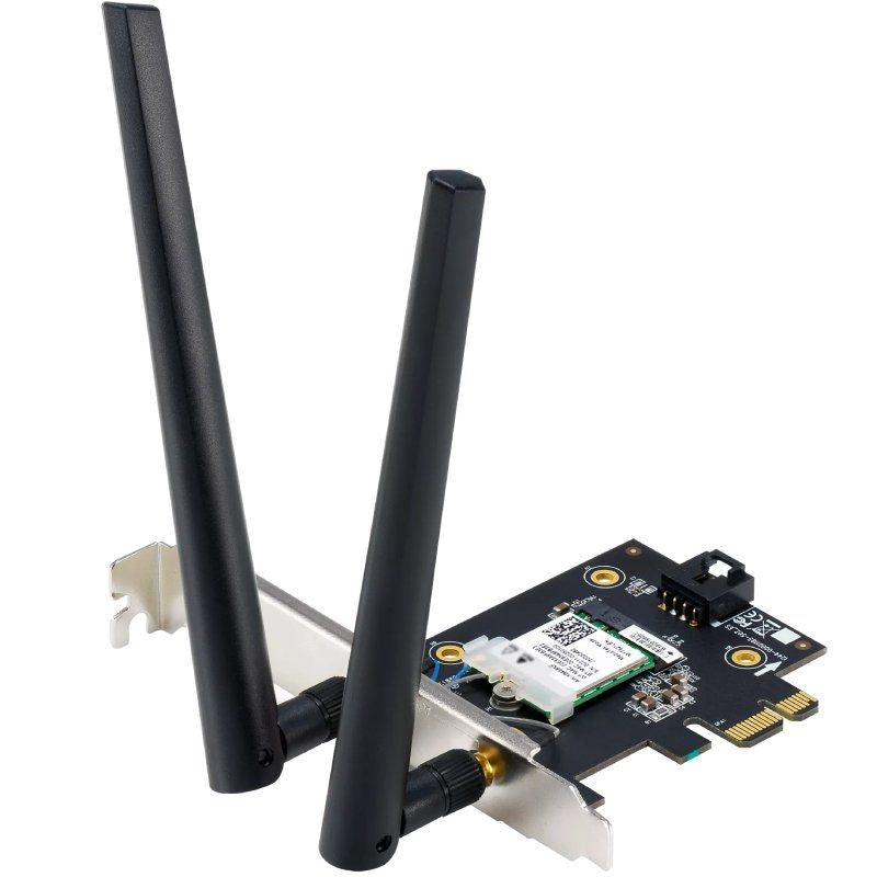 Placa de Rede sem Fios-pci Express Asus Pce-be6500 / 6500mbps / 2,4 / 5 / 6ghz