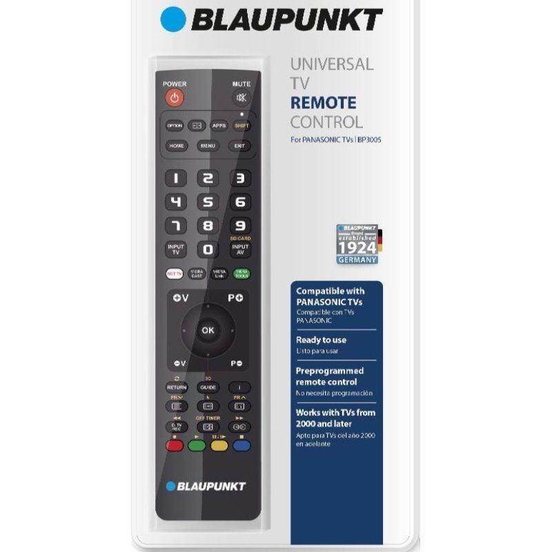 Controlo Remoto Universal de TV para TV Panasonic Blaupunkt BP3005