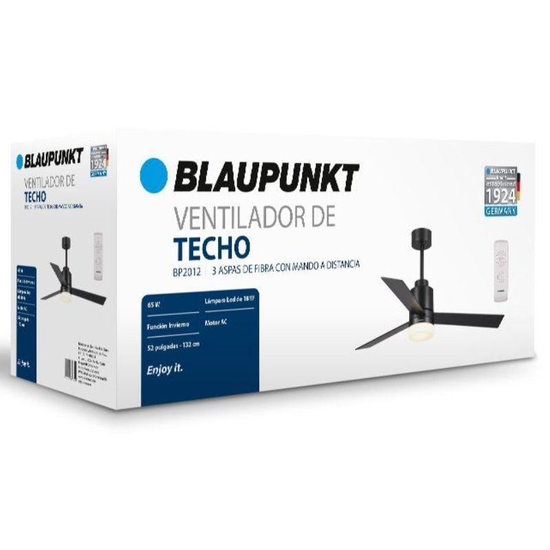 Blaupunkt BP2012 Ventilador de Teto BP2012 / 65W / 3 Pás 132cm