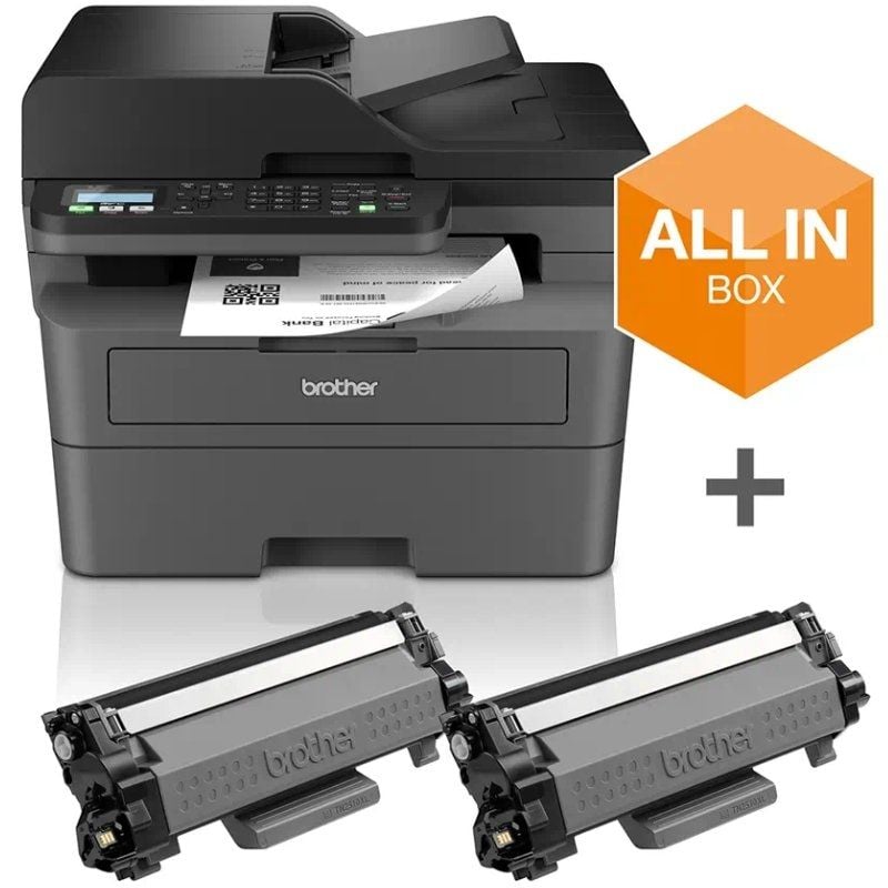 Multifunções Laser Monocromática Brother Mfc-l2827dwxl Wifi / Fax / Duplex / Impressora + Pack de C…