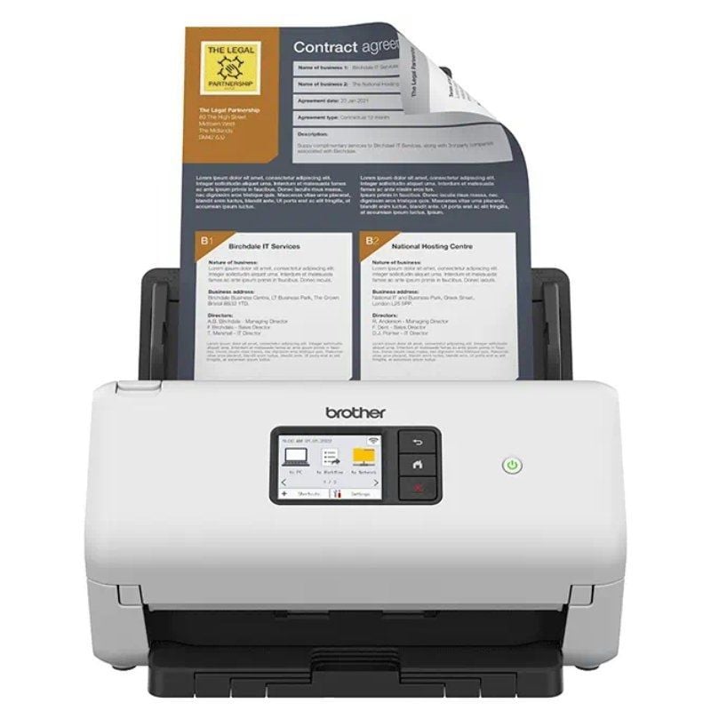 Scanner de Documentos Brother Ads-4500w com ADF / Alimentador de Documentos Duplex