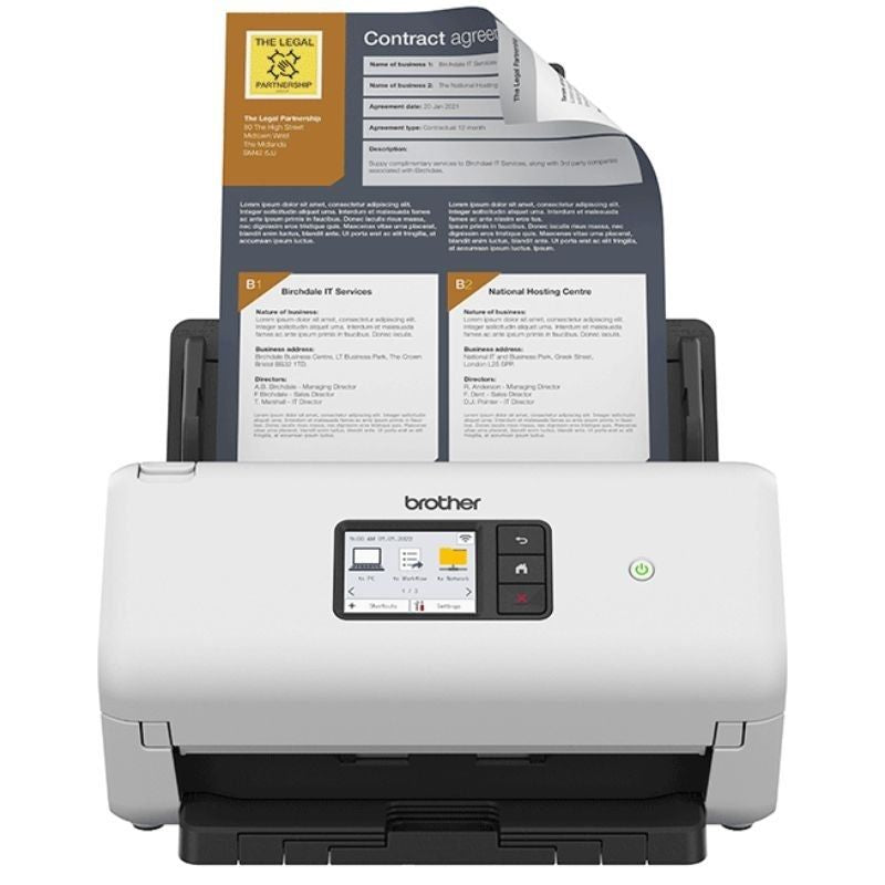 Scanner de Documentos Brother Ads-4550w com ADF / Alimentador de Documentos Duplex