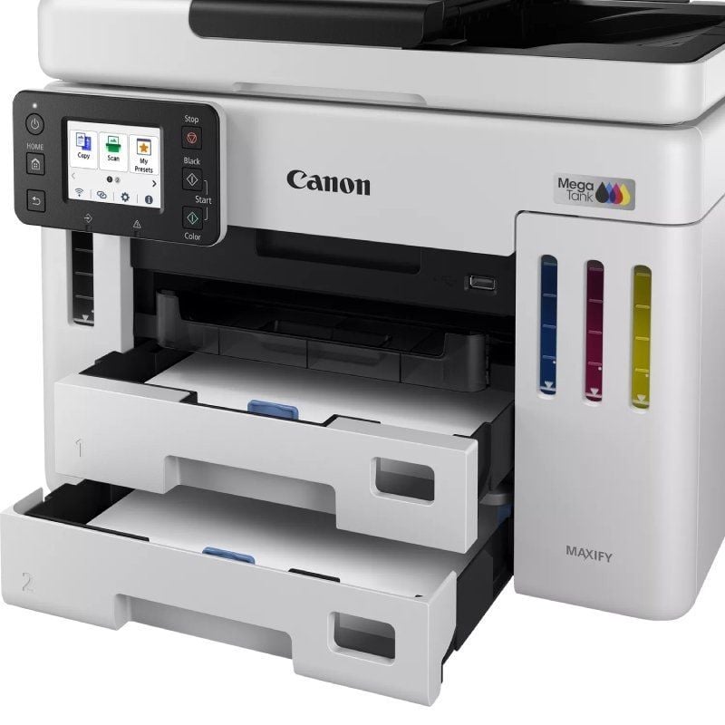 Multifunções Recarregável Canon MAXIFY GX7150 Megatank Wifi / Duplex / Fax / Branco