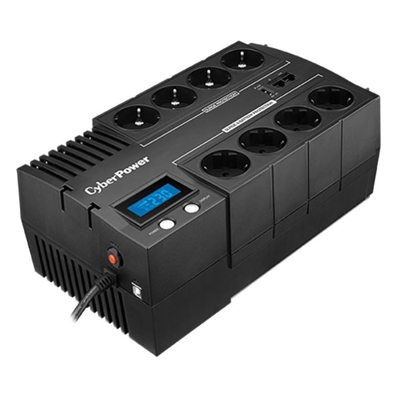 Cyberpower BR1200ELCD UPS Interactiva em Linha / 1200va-720w / 8 Saídas / Formato de Bloco