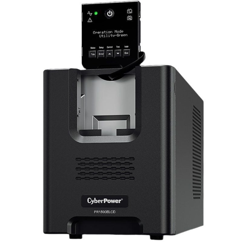 Cyberpower PR1500ELCD UPS Interactiva em Linha / 1500va-1350w / 8 Saídas / Formato Torre