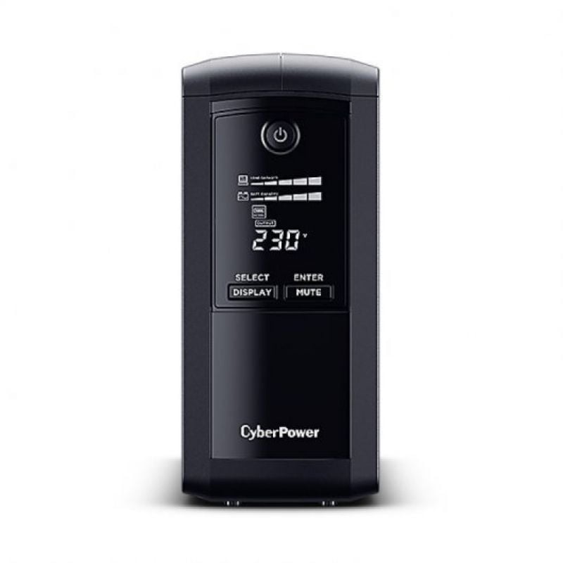 Cyberpower VP1000ELCD UPS Interactiva em Linha / 1000va-550w / 4 Saídas / Formato Torre