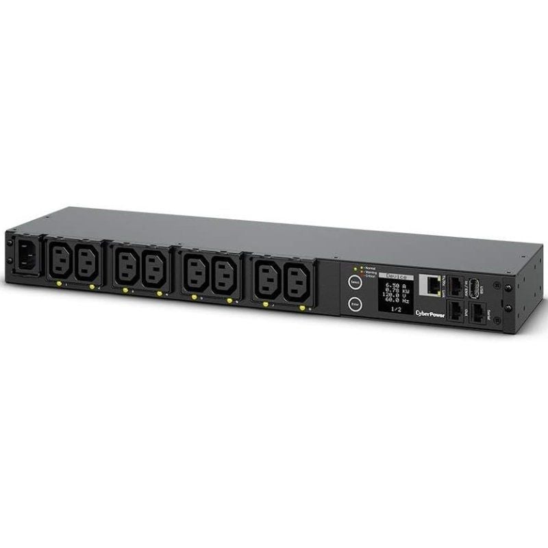 Unidade de Distribuição de Energia Cyberpower PDU41004 / 16A / 8x IEC C13 / 1U Formato RACK