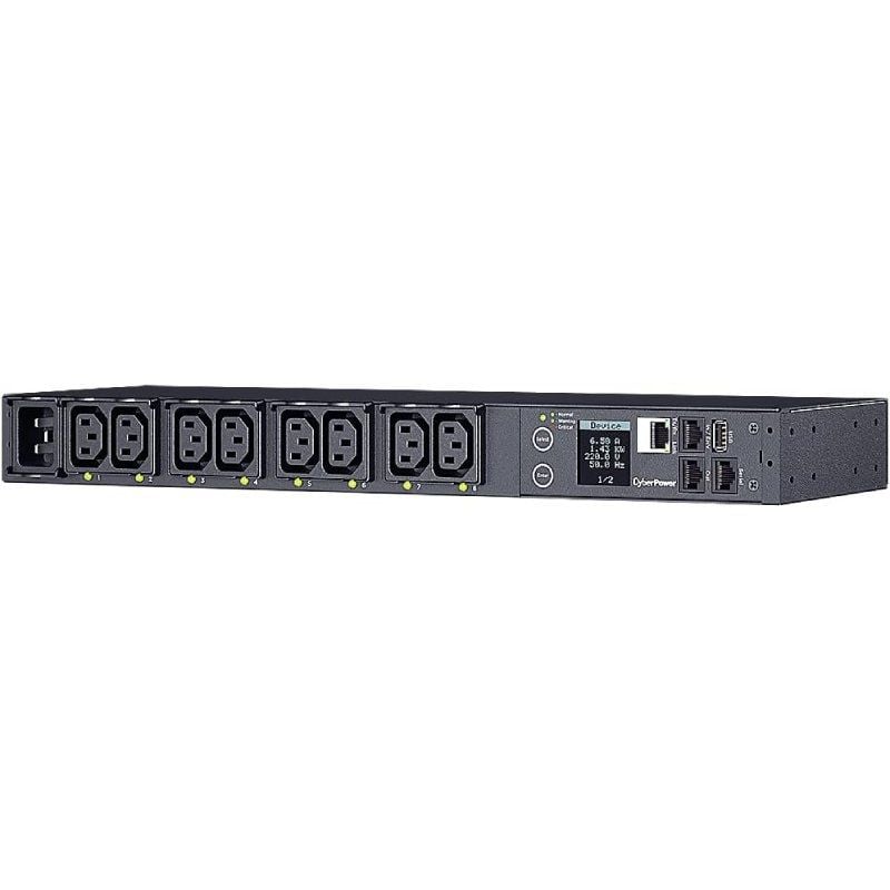 Unidade de Distribuição de Energia Cyberpower PDU41005 / 16A / 8x IEC C13 / Formato de Montagem em…