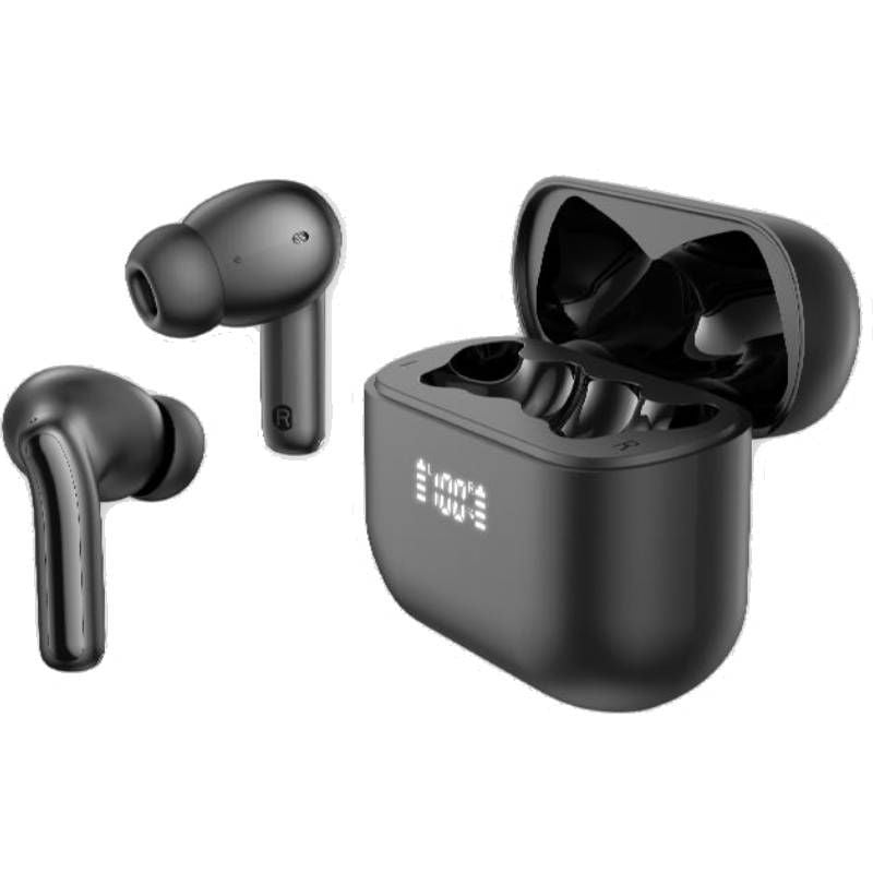 Auscultadores Bluetooth Daewoo DW2022 com Estojo de Carregamento / 5h de Autonomia / Preto