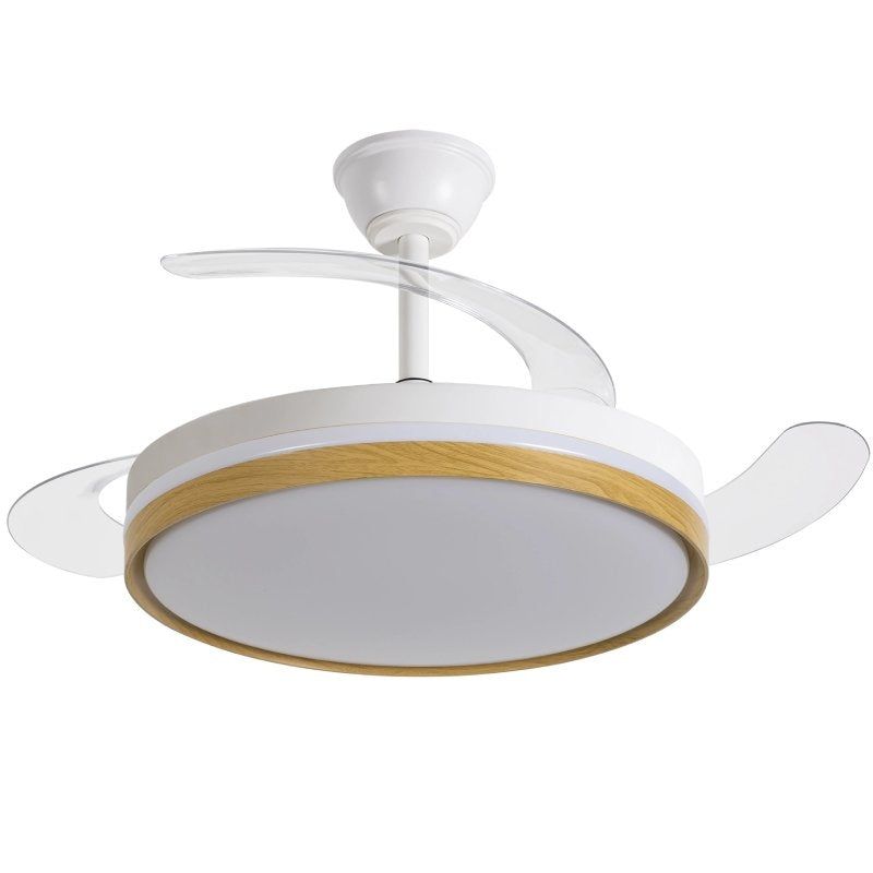 Ventilador de Teto Daewoo com Pás Retrácteis DW5010 / 30W / 3 Pás / 6 Velocidades