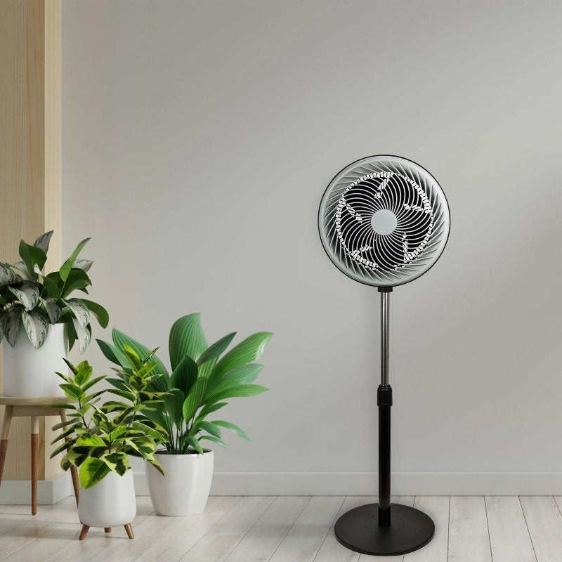 Daewoo DW9004 Ventilador de Chão / 90W / 5 Pás 30cm / 3 Velocidades
