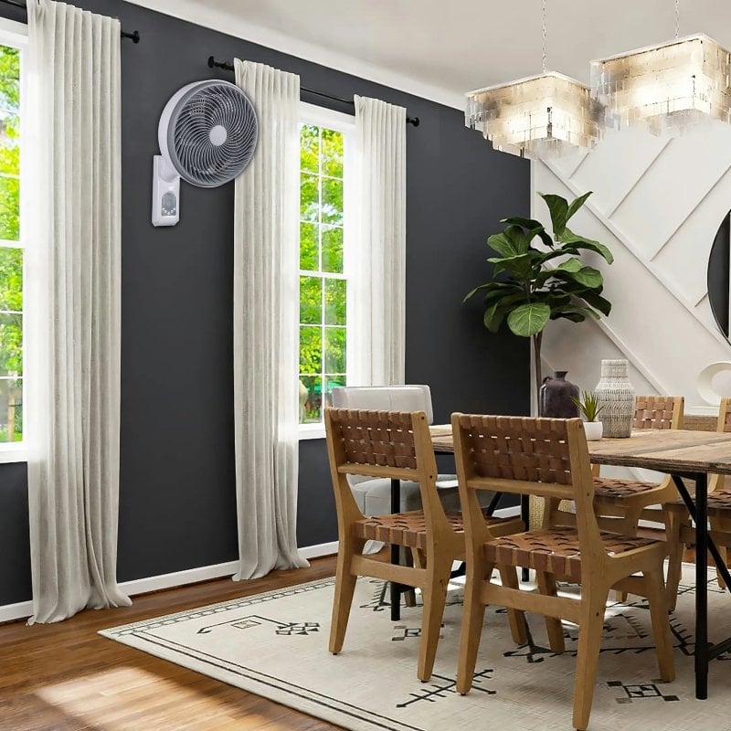 Daewoo DW9011 Ventilador de Parede / 80W / 5 Pás 25cm / 3 Velocidades