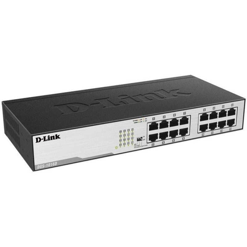Switch D-link Dgs-1016d 16 Portas / Rj-45 Gigabit 10 / 100 / 1000