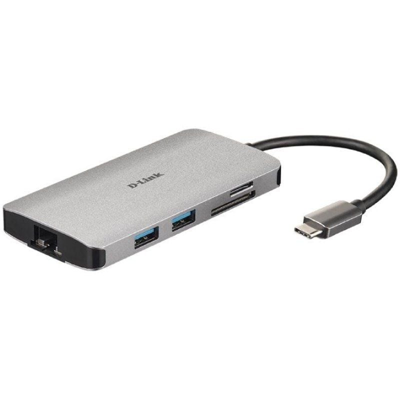 D-link Dub-m810 Estação de Ancoragem USB Tipo C / 3xusb / 1xusb Tipo C / 1xthunderbolt / 1xhdmi / 1…