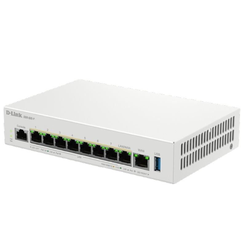 Roteador VPN / Firewall / Switch D-link Dbr-600-p / e / 9 Portas