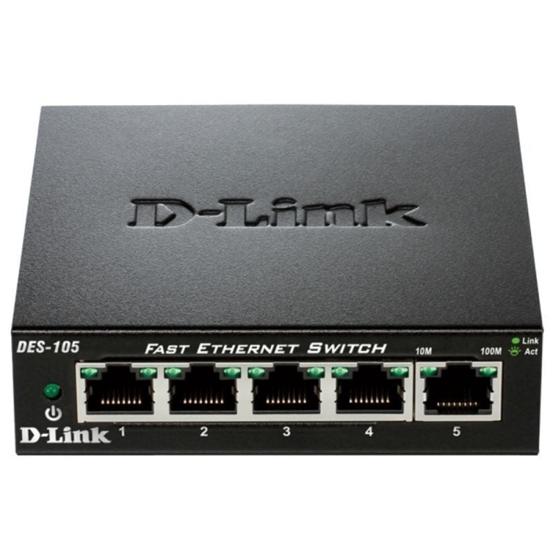 Switch D-link Des-105 5 Portas / Rj-45 10 / 100