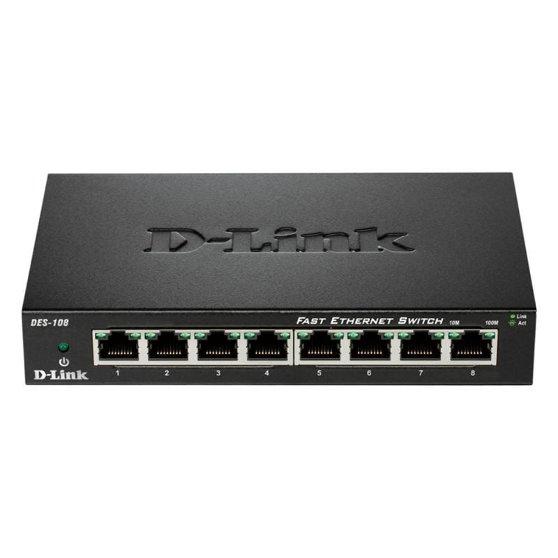 Switch D-link Des-108 8 Portas / Rj-45 10 / 100