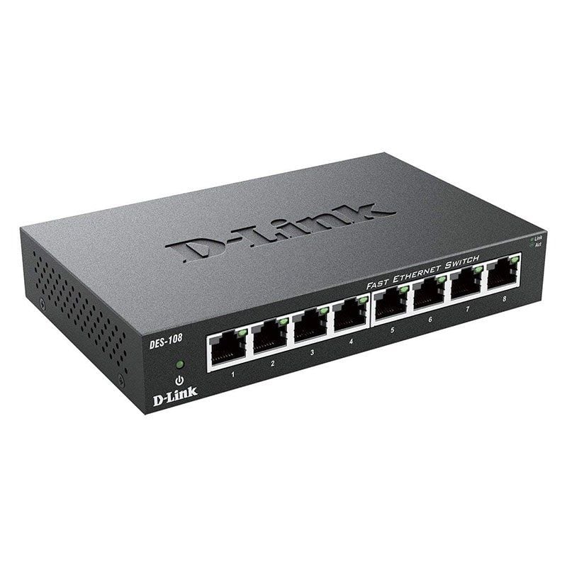 Switch D-link Des-108 8 Portas / Rj-45 10 / 100