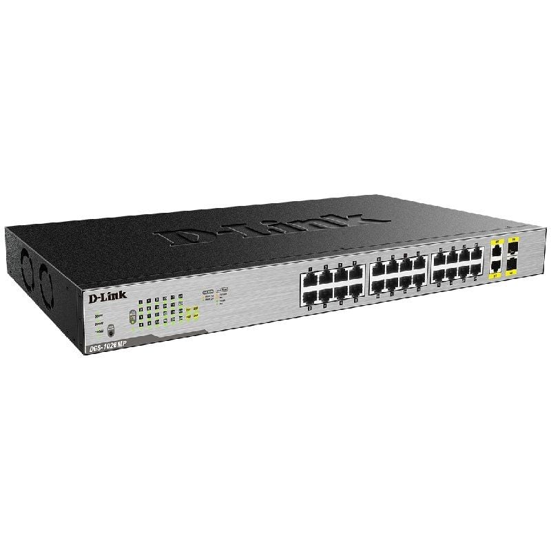 Switch D-link Dgs-1026mp 26 Portas 10 / 100 / 1000 Poe / SFP