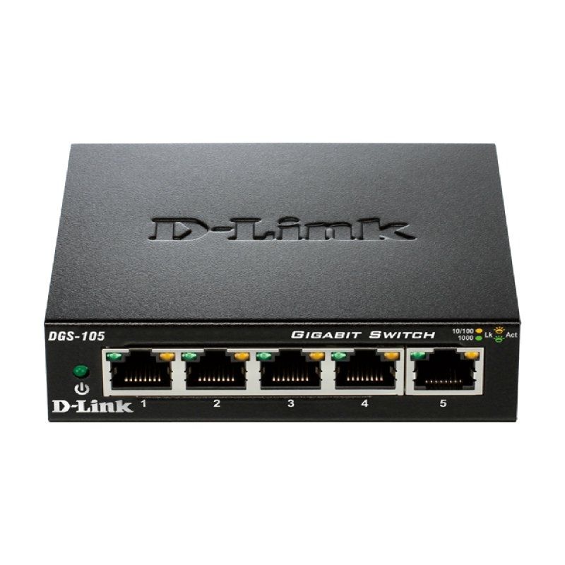 D-link Dgs-105 Switch 5 Portas / Rj-45 10 / 100 / 1000