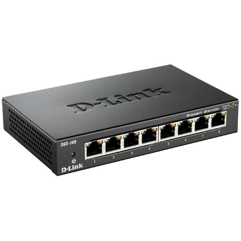 Switch D-link Dgs-108 8 Portas / Rj-45 10 / 100 / 1000