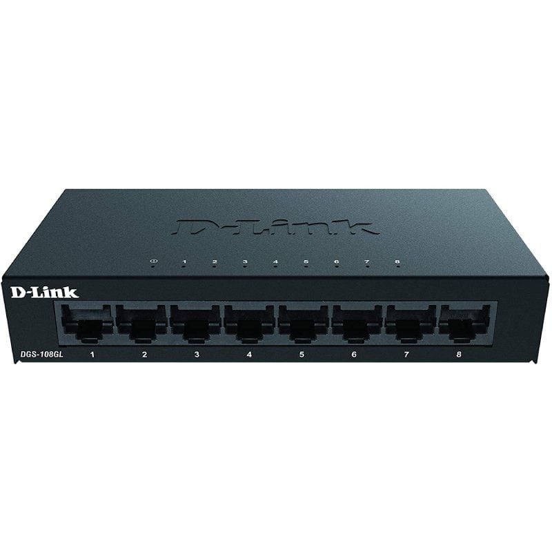 Switch D-link Dgs-108gl 8 Portas / Rj-45 10 / 100 / 1000