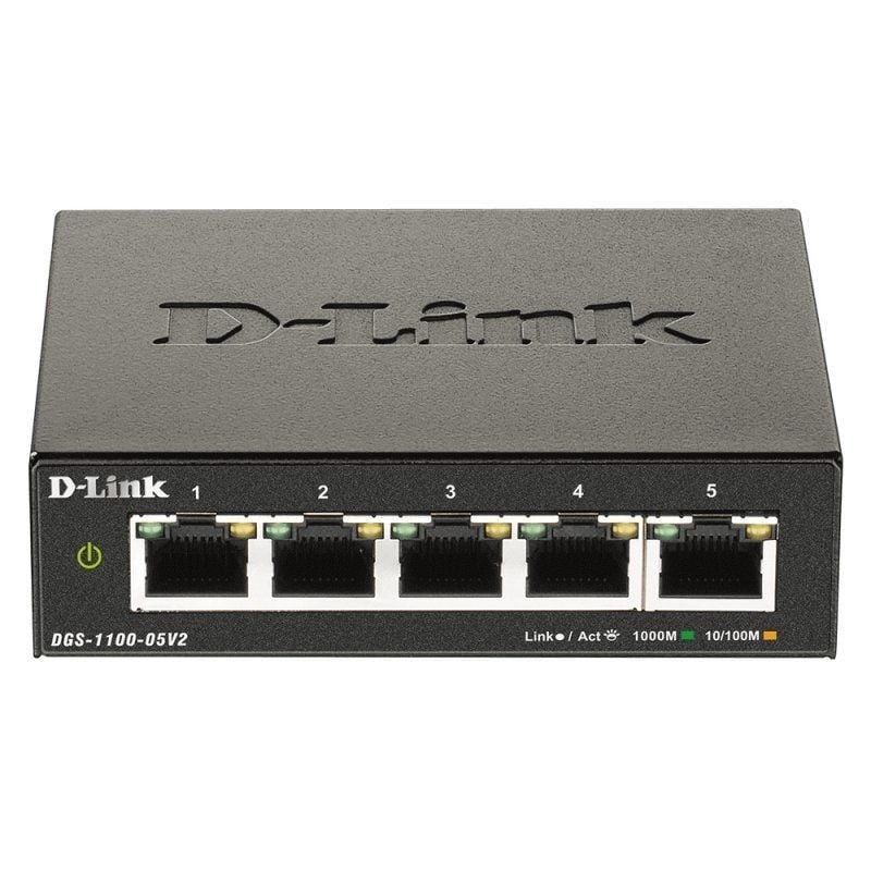 D-link Dgs-1100-05v2 Switch 5 Portas / Rj-45 10 / 100 / 1000