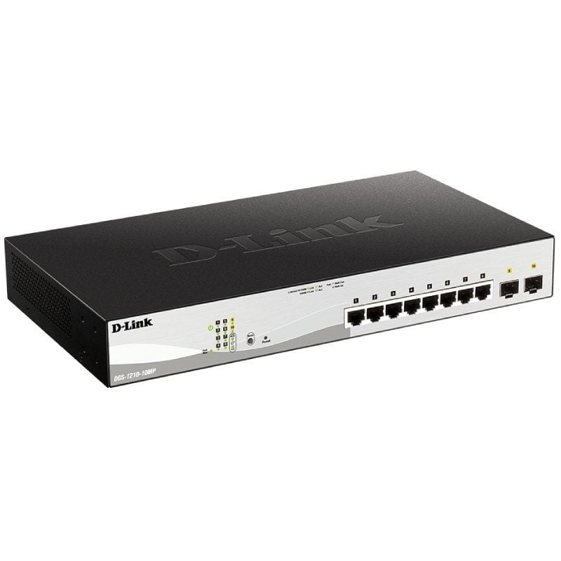 D-link Dgs-1210-10mp Switch Gerenciado 10 Portas / Rj-45 10 / 100 / 1000 / Poe / SFP