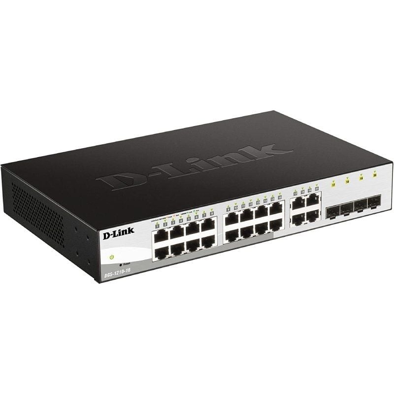 Switch Gerido D-link Dgs-1210-16 16 Portas / Gigabit 10 / 100 / 1000 / SFP