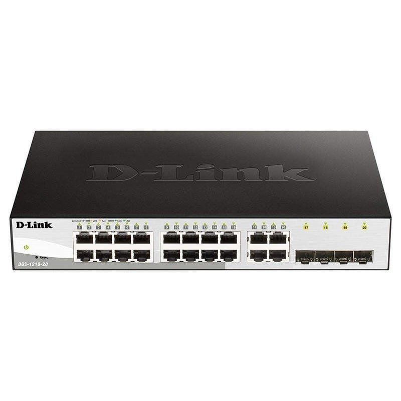 Switch D-link Dgs-1210-20 / 20 Portas / RJ45 10 / 100 / 1000 / SFP