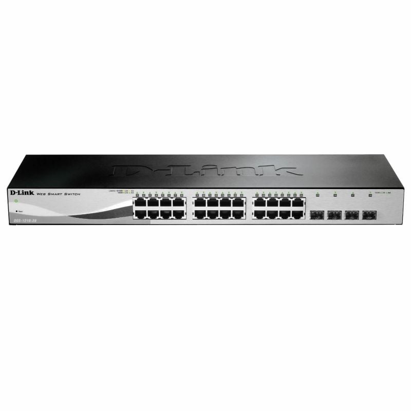 D-link Dgs-1210-28 28 Portas / Rj-45 Gigabit 10 / 100 / 1000 / SFP / SFP Switch Gerido