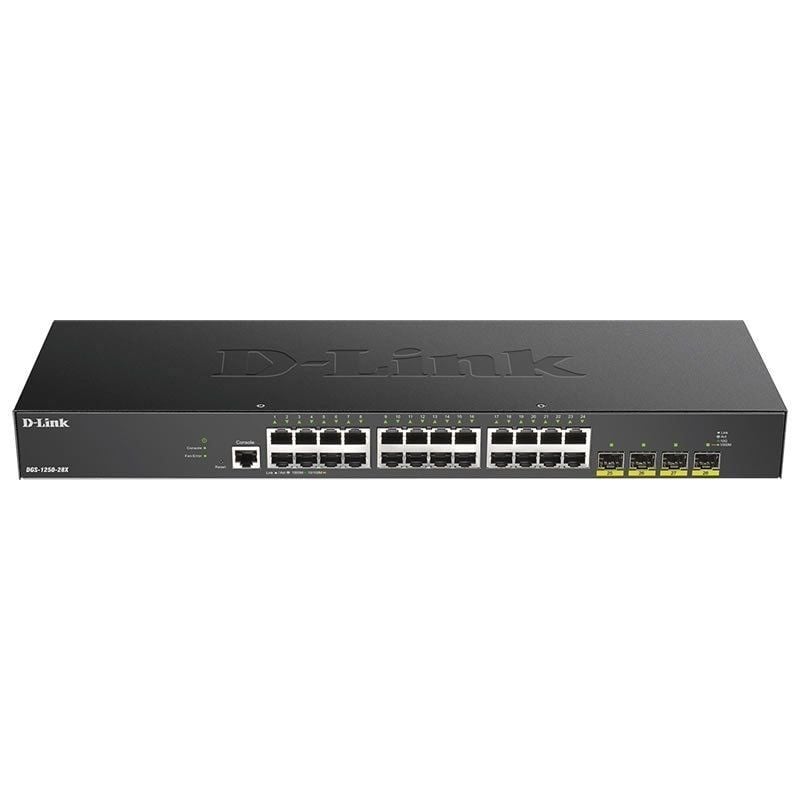 D-link Dgs-1250-28x 28 Portas / Rj-45 Gigabit 10 / 100 / 1000 / SFP Switch Gerido