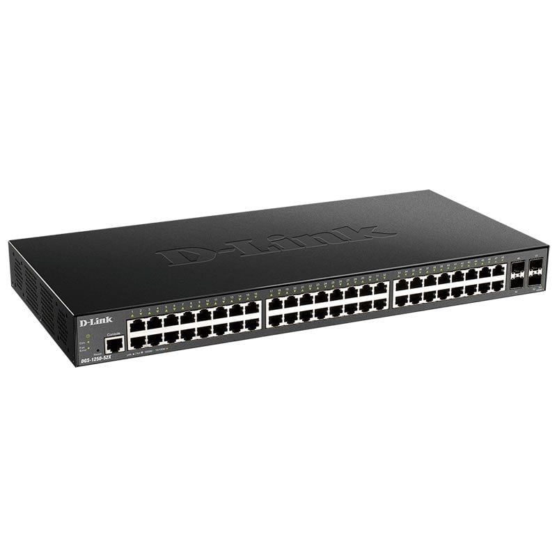 D-link Dgs-1250-52x 52 Portas / Rj-45 10 / 100 / 1000 / SFP Switch Gerenciado
